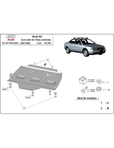 Protección del caja de cambios Audi A4 B5- automat "00.005" (Desde 1995 hasta 2000)