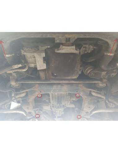 Protección del caja de cambios Audi...