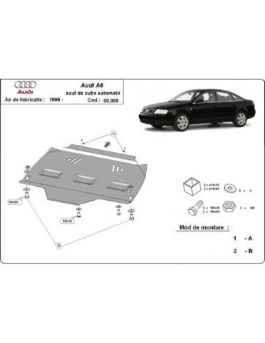 Protección del caja de cambios Audi A6 "00.005" (Desde 1997 hasta 2004)