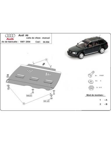 Protección del caja de cambios manuale Audi A6 "00.004" (Desde 1997 hasta 2004)