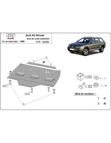 Protección del caja de cambios Audi Allroad A6 "00.005" (Desde 2000 hasta 2005)