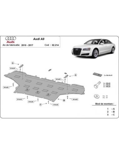 Cubre carter metalico Audi A8...