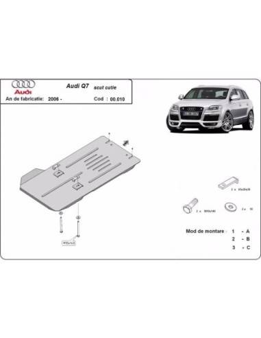 Protección del caja de cambios Audi...