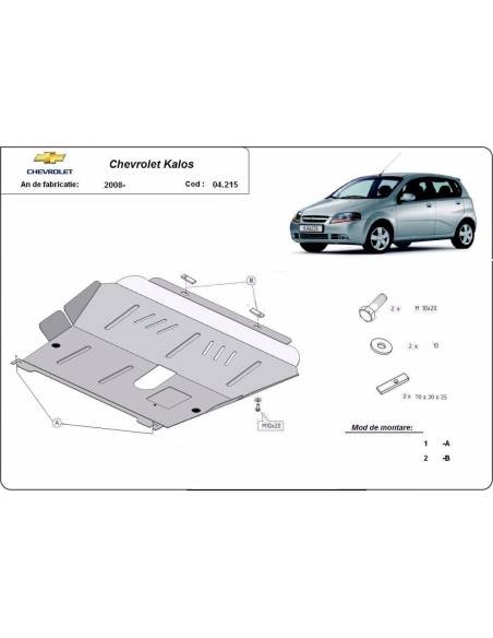 Cubre carter metalico Chevrolet Kalos "04.215" (Desde 2008 hasta 2011)