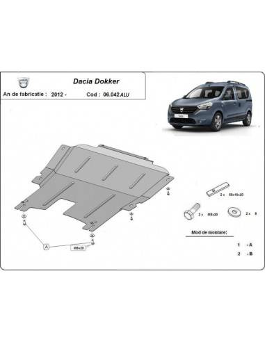 Cubre carter aluminio DACIA DOKKER...