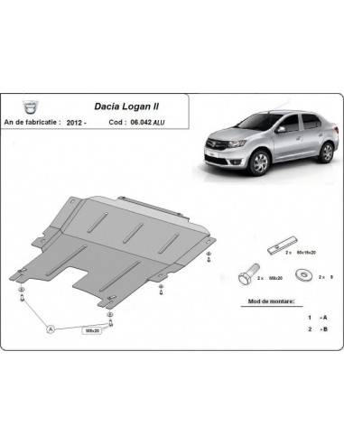 Cubre carter aluminio DACIA LOGAN 2...