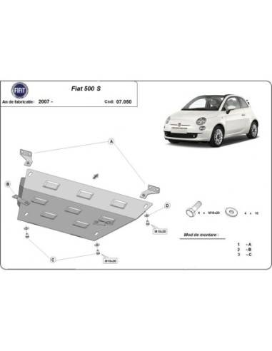 Cubre carter metalico Fiat 500 S...