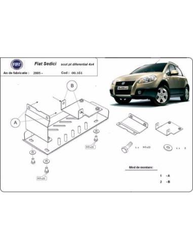 Protección del diferencial Fiat...