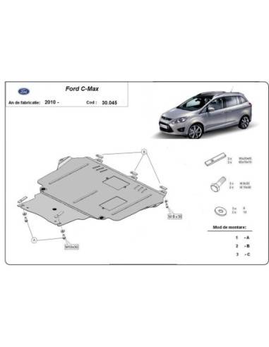 Cubre carter metalico Ford C - Max "30.044" (Desde 2010 hasta 2019)