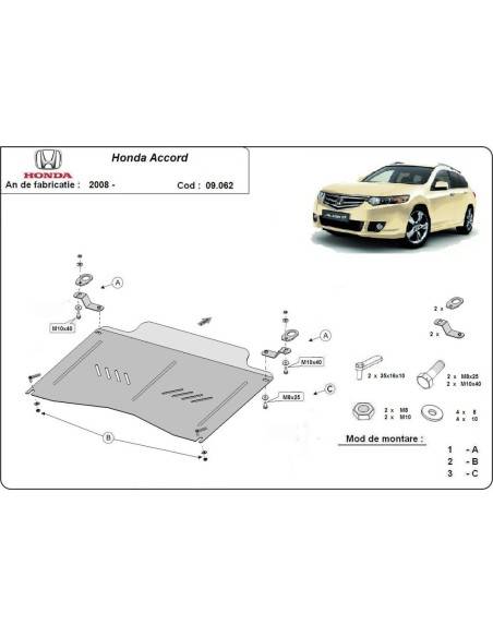 Cubre carter metalico Honda Accord "09.062" (Desde 2008)