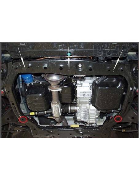 Cubre carter metalico Hyundai Accent "10.089" (Desde 2005 hasta 2010)