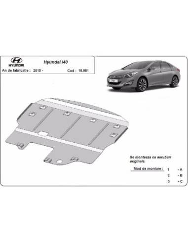 Cubre carter metalico Hyundai i40...