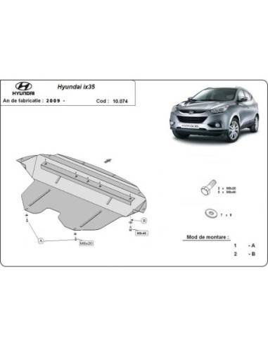 Cubre carter metalico Hyundai IX35...