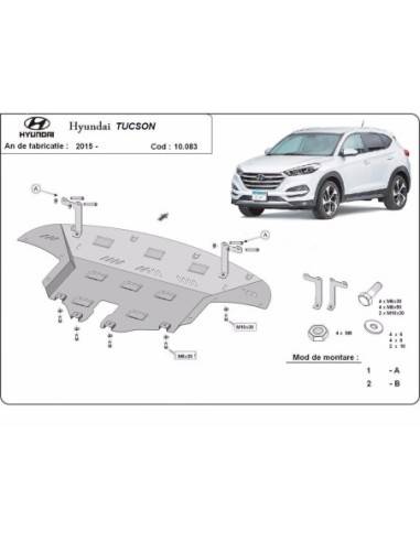 Cubre carter metalico Hyundai Tucson...
