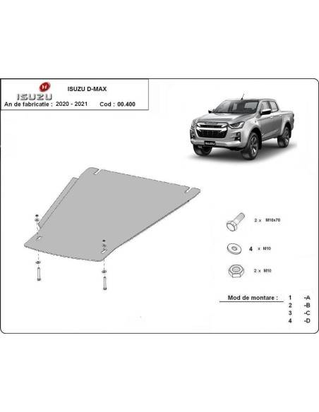 Protección del caja de cambios Isuzu D-Max "00.400" (Desde 2020 hasta 2022)