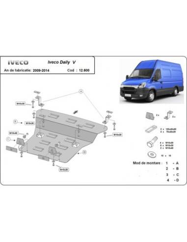 Cubre carter metalico Iveco Daily 5...