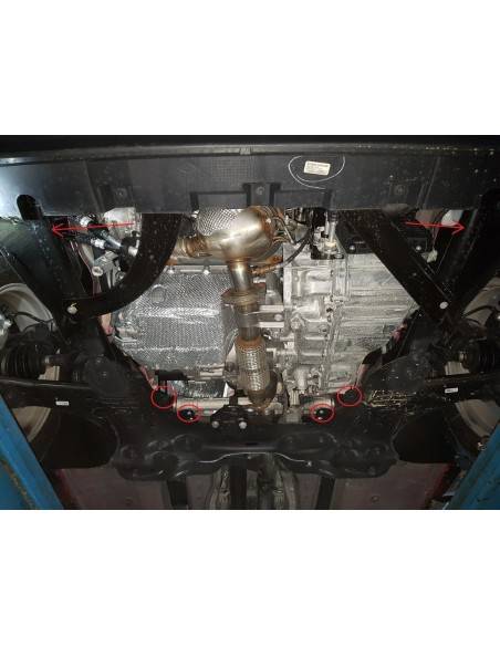 Cubre carter metalico Jeep Compass "07.051" (Desde 2017 hasta 2022)