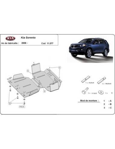 Cubre carter metalico Kia Sorento...