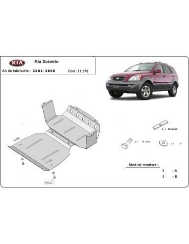 Cubre carter metalico Kia Sorento...