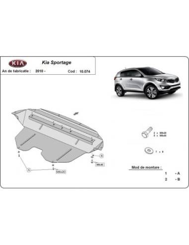 Cubre carter metalico Kia Sportage...