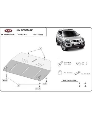 Cubre carter metalico Kia Sportage...