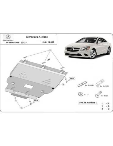 Cubre carter metalico Mercedes Clase...