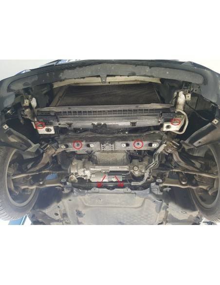 Cubre carter metalico Mercedes Clase C W205 "14.101" (Desde 2014 hasta 2020)