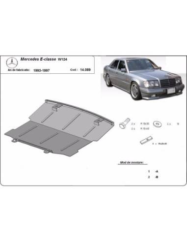 Cubre carter metalico Mercedes Clase E W124 "14.089" (Desde 1993 hasta 1997)