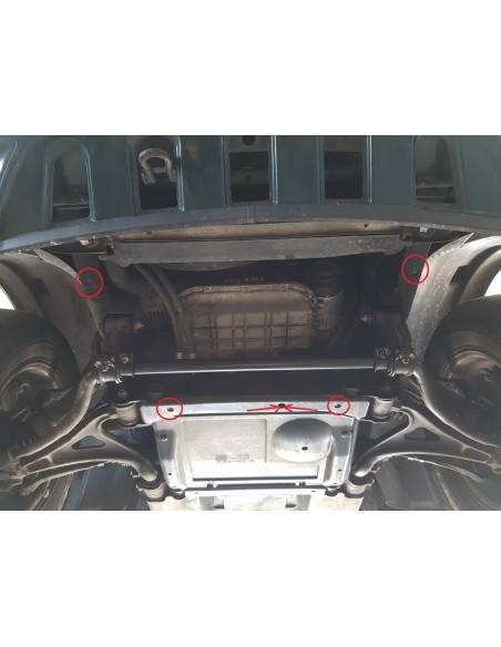 Cubre carter metalico Mercedes ML W163 "14.804" (Desde 1998 hasta 2005)