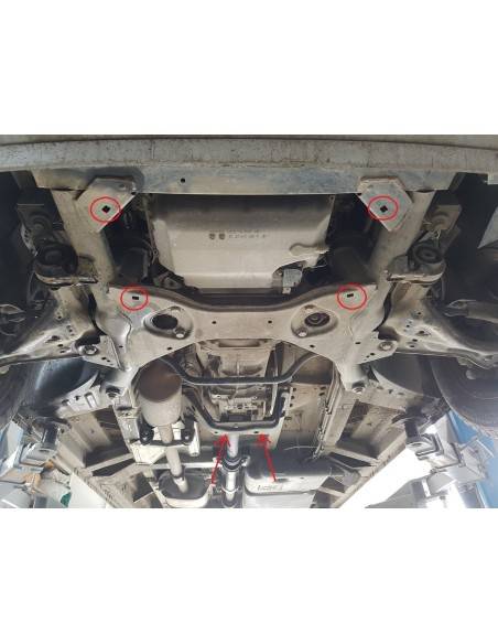 Protección del caja de cambios Mercedes Vito W639 - 2.2 D 4x2 "00.087" (Desde 2003 hasta 2014)