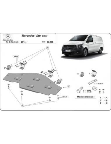 Protección del sistema Stop&Go Mercedes Vito W447, 4x2, 1.6 D "00.093" (Desde 2014 hasta 2022)