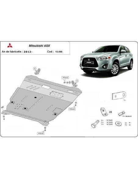 Cubre carter metalico Mitsubishi ASX "15.096" (Desde 2010 hasta 2022)