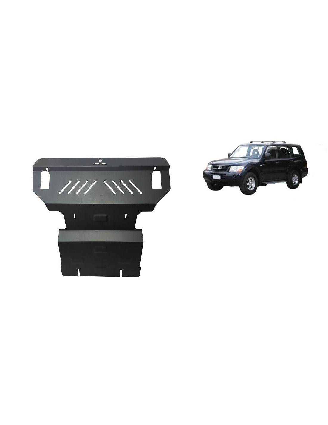 Cubre carter metalico Mitsubishi Montero 3 (V60, V70) Cubre carter metalico Mitsubishi Montero 3 (V60, V70)
