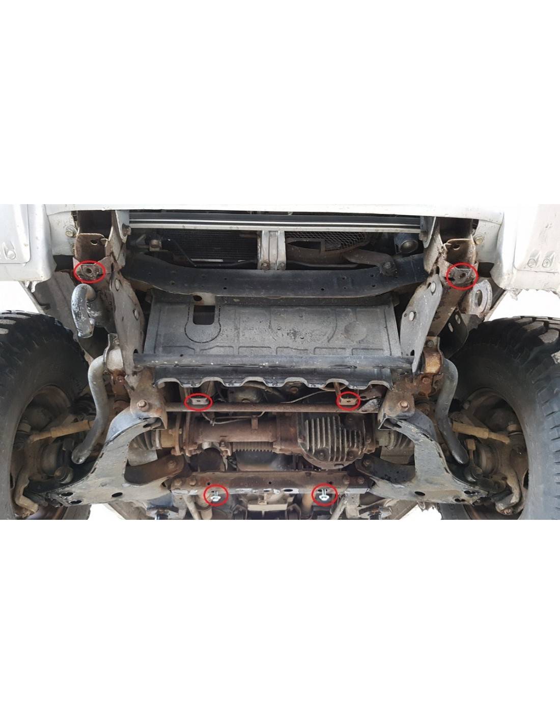 Cubre carter metalico Mitsubishi Montero 3 (V60, V70) Cubre carter metalico Mitsubishi Montero 3 (V60, V70)