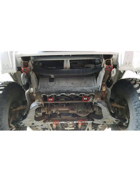 Protección del caja de cambios Mitsubishi Montero 3 (V60, V70) "00.102" (Desde 1999 hasta 2007)