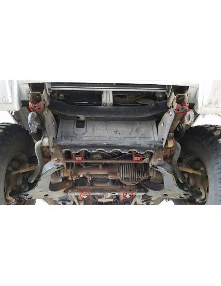 Protección del caja de cambios Mitsubishi Montero 3 (V60, V70) "00.102" (Desde 1999 hasta 2007)