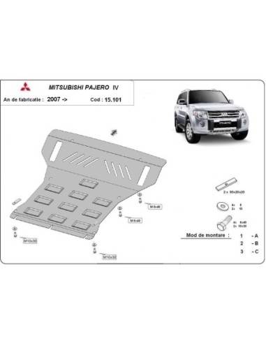 Cubre carter metalico Mitsubishi...