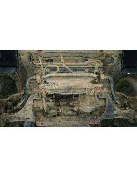 Cubre carter metalico Mitsubishi Pajero 4 (V80, V90) "15.101" (Desde 2007 hasta 2022)