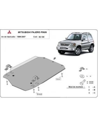 Protección del caja de cambios Mitsubishi Montero Pinin "00.100" (Desde 1997 hasta 2007)