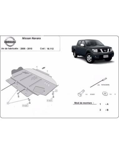 Cubre carter metalico Nissan Navara...
