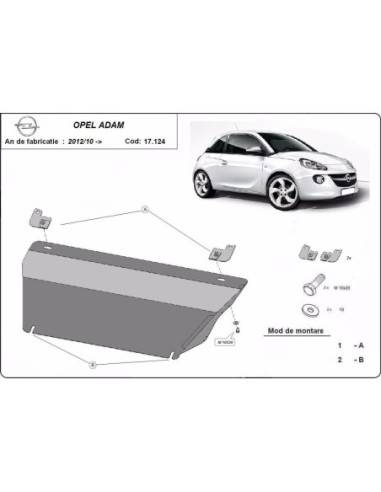 Cubre carter metalico Opel Adam...