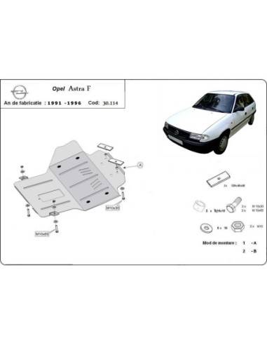 Cubre carter metalico Opel Astra F...