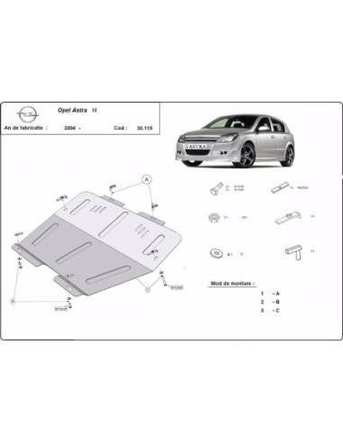 Cubre carter metalico Opel Astra H...