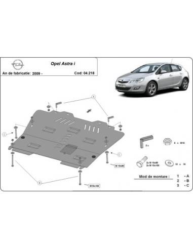 Cubre carter metalico Opel Astra I...