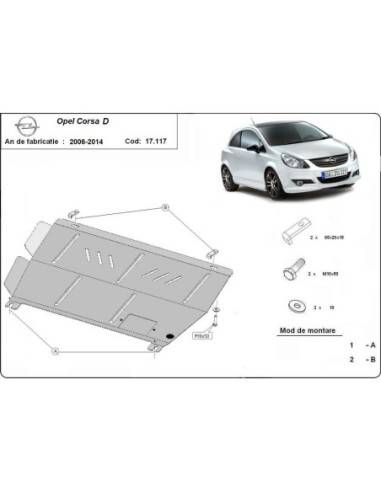 Cubre cárter metálico Opel Corsa D...