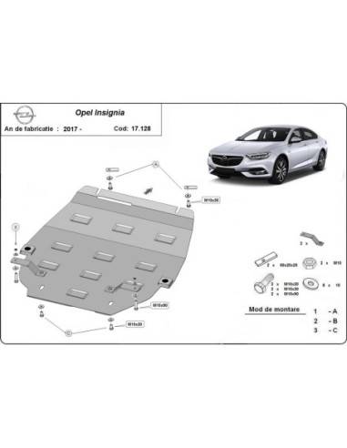 Cubre carter metalico Opel Insignia B...