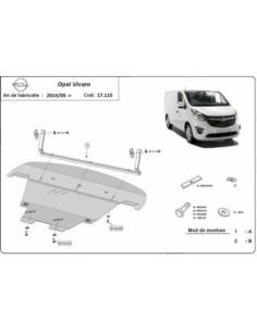 Cubre carter metalico Opel...