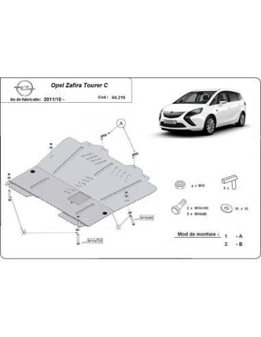 Cubre carter metalico Opel Zafira C...