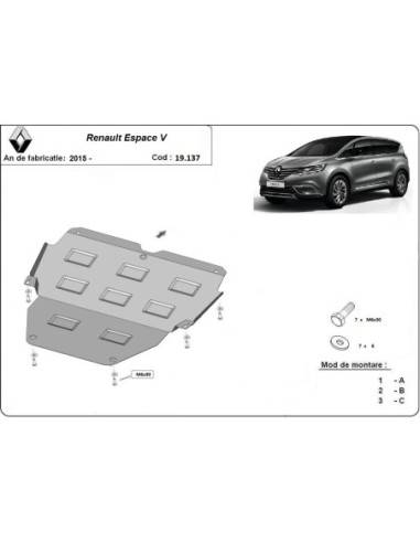 Cubre carter metalico Renault Espace...