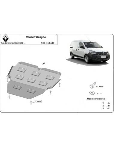 Cubre carter metalico Renault Kangoo...